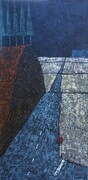 Airport Road  24"w X 48"h Acrylic on canvas SOLD