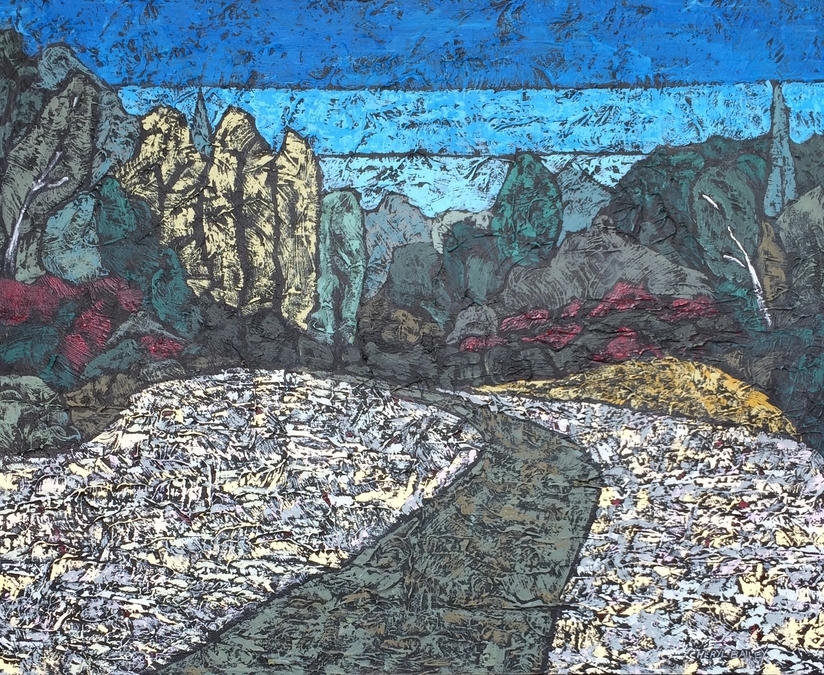 Down in the Meadow 24"x30" Acrylic on canvas SOLD