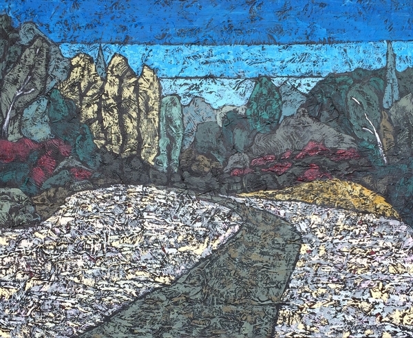 Down in the Meadow 24"x30" Acrylic on canvas SOLD