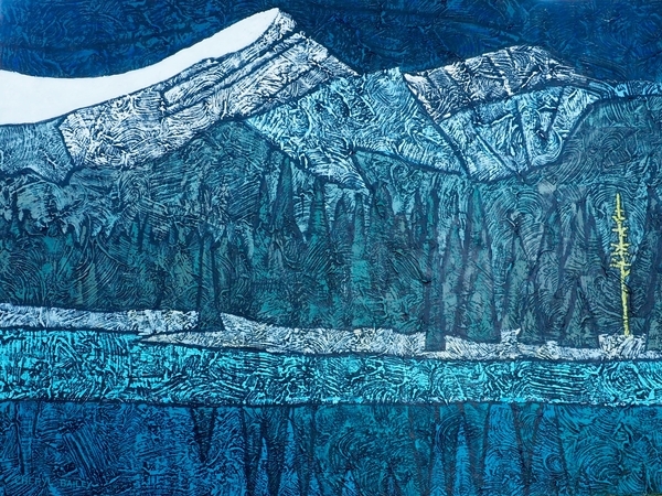 Forget-Me-Not Pond, Kananaskis 30"x40" Acrylic on canvas SOLD