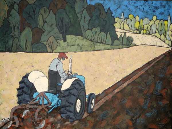 The Straight and Narrow  Acrylic on Canvas 40"x30"