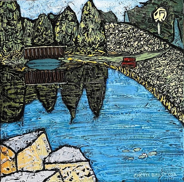 July Morning 12"x12" acrylic on gallery canvas SOLD