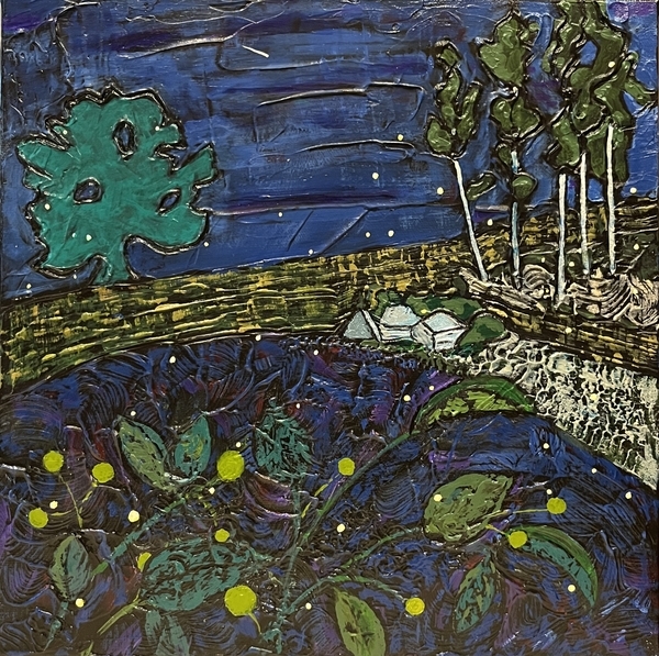 One Magical Night 12”x12” Acrylic on Canvas SOLD