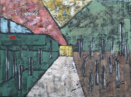 Edge of the Woods  Acrylic on  canvas