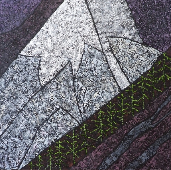 One Mountain to Another 36"x36" Acrylic