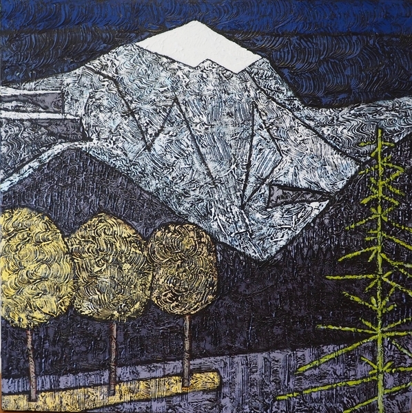 Rocky Mountain, Banff 30"x30"
